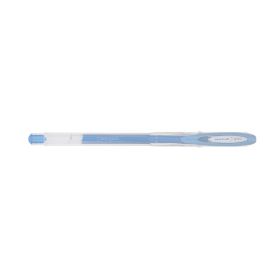 Uni-ball Signo Noble Metal UM-120NM Boligrafo de Tinta Gel - Punta de Bola 0.8mm - Tinta Resistente al Agua y Luz - Escribe en Papel Negro y Blanco - Color Azul