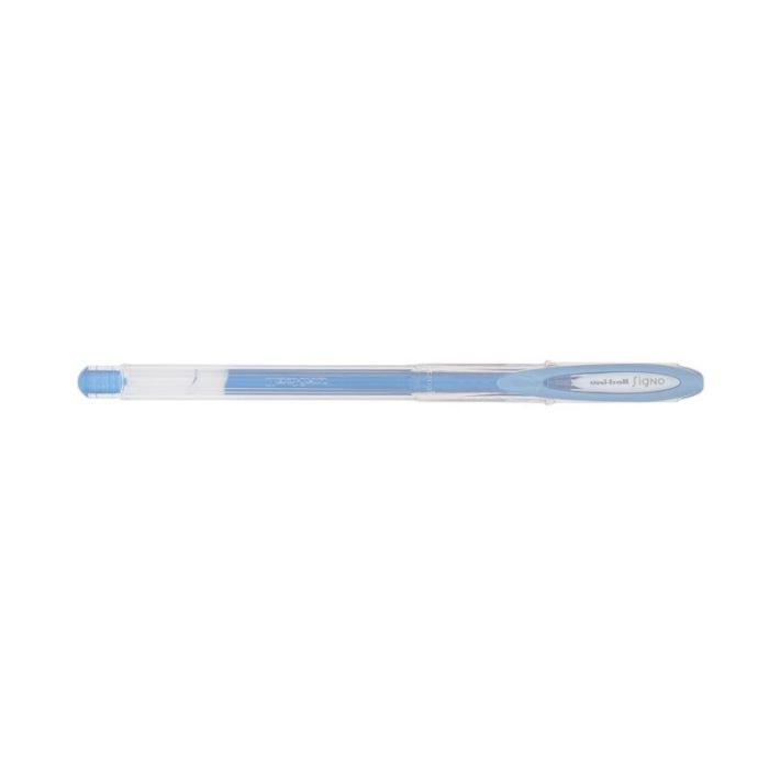 Uni-ball Signo Noble Metal UM-120NM Boligrafo de Tinta Gel - Punta de Bola 0.8mm - Tinta Resistente al Agua y Luz - Escribe en Papel Negro y Blanco - Color Azul