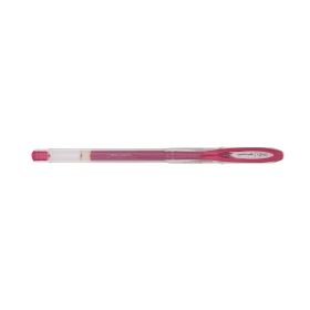 Uni-ball Signo Noble Metal UM-120NM Roller de Tinta Gel - Punta de Bola 0.8mm - Tinta Resistente al Agua y Luz - Escribe en Papel Negro y Blanco - Color Rojo