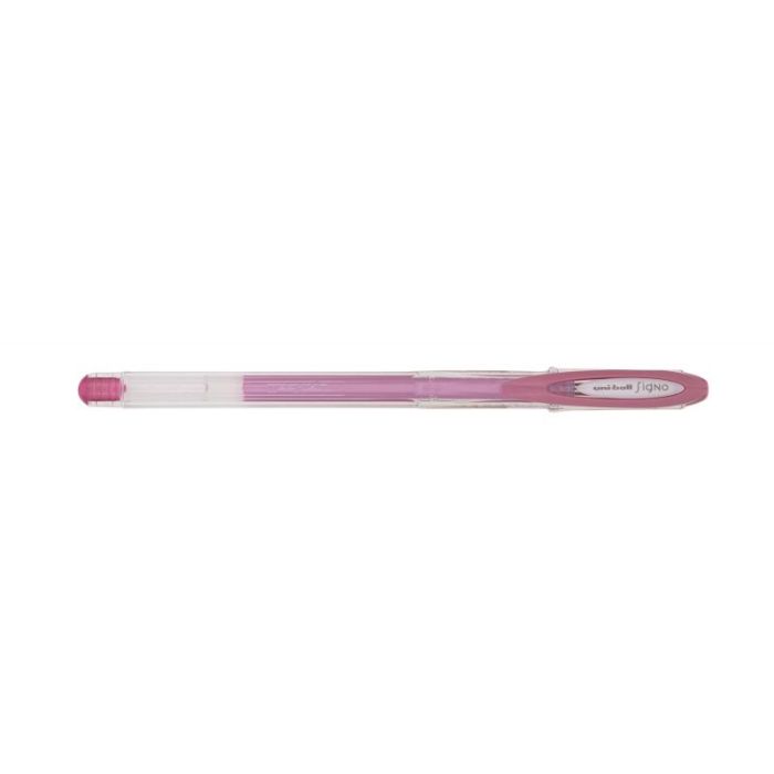Uni-ball Signo Noble Metal UM-120NM Boligrafo de Tinta Gel - Punta de Bola 0.8mm - Tinta Resistente al Agua y Luz - Escribe en Papel Negro y Blanco - Color Rosa
