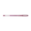 Uni-ball Signo Noble Metal UM-120NM Boligrafo de Tinta Gel - Punta de Bola 0.8mm - Tinta Resistente al Agua y Luz - Escribe en Papel Negro y Blanco - Color Rosa