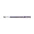 Uni-ball Signo Noble Metal UM-120NM Roller de Tinta Gel - Punta de Bola 0.8mm - Tinta Resistente al Agua y Luz - Escribe en Papel Negro y Blanco - Color Violeta