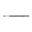 Uni-ball Signo Noble Metal UM-120NM Roller de Tinta Gel - Punta de Bola 0.8mm - Tinta Resistente al Agua y Luz - Escribe en Papel Negro y Blanco - Color Violeta