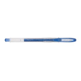 Uni-ball Signo Sparkling UM-120SP Boligrafo de Tinta Gel - Punta de Bola 1mm - Tinta Pigmentada Resistente al Agua y Luz - Efecto Purpurina - Color Azul