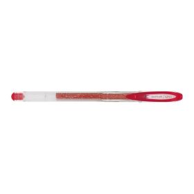 Uni-ball Signo Sparkling UM-120SP Boligrafo de Gel - Punta de Bola 1mm - Tinta Pigmentada Resistente al Agua y Luz - Efecto Purpurina - Color Rojo