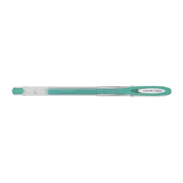 Uni-ball UM-120AC Signo Angelic Boligrafo de Tinta Gel - Punta de Bola 0.7mm - Tinta Resistente al Agua y Luz - Escribe en Papel Negro y Blanco - Color Verde