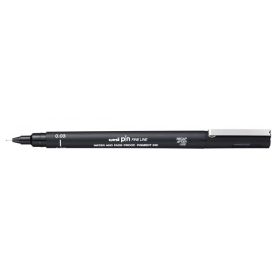 Uni-ball PIN003 Rotulador Calibrado - Punta Poliacetal 0.03mm - Tinta Pigmentada Resistente al Agua y Luz - Color Negro