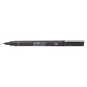 Uni-ball PIN05-200 Rotulador Calibrado - Punta Poliacetal 0.5mm - Tinta Pigmentada Resistente al Agua y Luz - Color Gris Oscuro