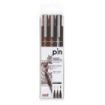 Uni-ball PIN-200(S) Pack de 3 Rotuladores Calibrados - Punta Poliacetal - Tinta Pigmentada Resistente al Agua y Luz - Ideal para Dibujo Profesional y Escritura - Color surtido