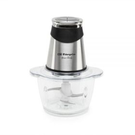 Orbegozo MC 4650 Picadora de Alimentos 500W - Recipiente de Cristal con Capacidad 1.2L - 4 Cuchillas de Acero Inoxidable y 2 Niveles de Potencia - Apta para Picar Hielo