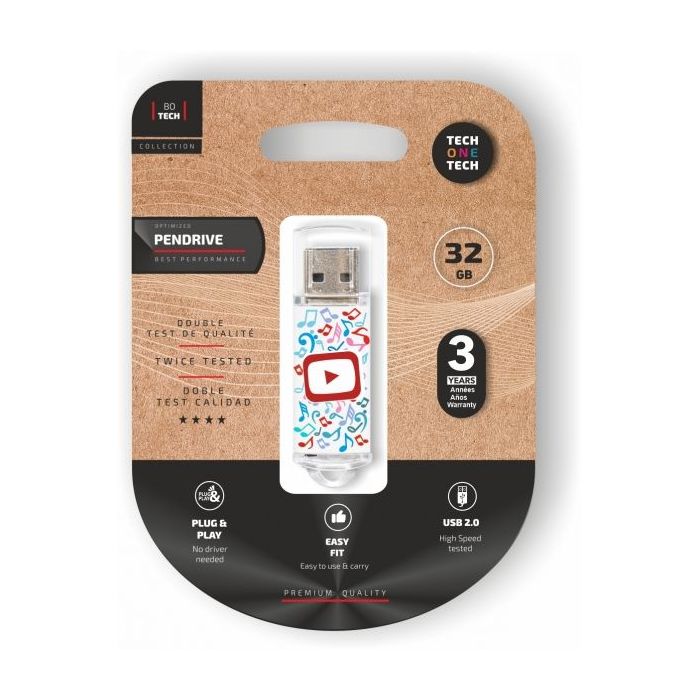TechOneTech Be Super Video Dream Memoria USB 2.0 32GB (Pendrive)