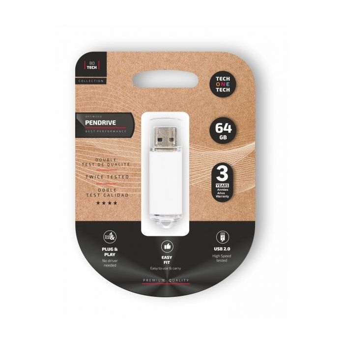 TechOneTech Basic Memoria USB 2.0 64GB (Pendrive)