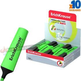 Erichkrause Visioline V-12 - Marcador de Texto - Punta Biselada - Tinta Fluorescente a Base de Agua - Verde-1