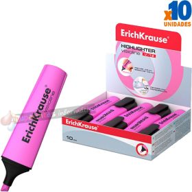 Erichkrause Visioline V-12 - Marcador de Texto - Punta Biselada - Tinta Fluorescente a Base de Agua - Rosa-1