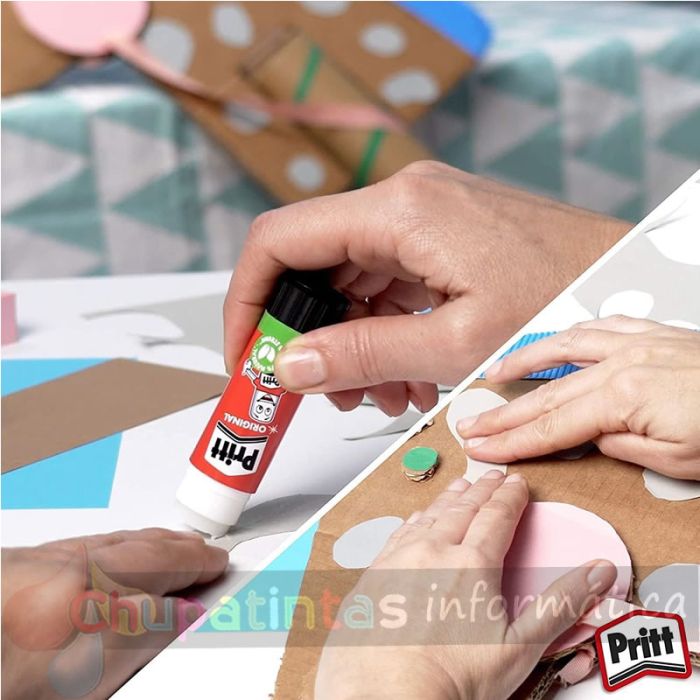 Pritt Barra de Pegamento 11grs - Sin Disolventes - 97% de Ingredientes Naturales - Lavable a 20ºC - Seguro para Niños-8