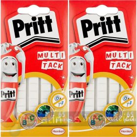 Multitack Pack de 65 Piezas de Masilla Adhesiva Blanca - Fuertes, Limpias y Removibles-1