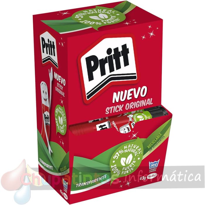 Pritt Barra de Pegamento 43grs - Sin Disolventes - 97% de Ingredientes Naturales - Lavable a 20ºC - Seguro para Niños-2