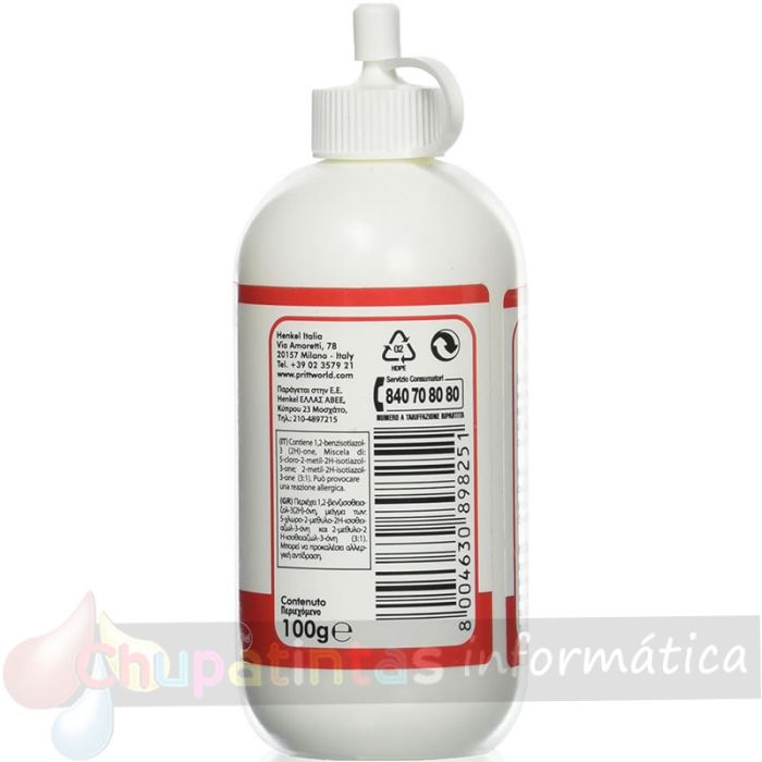 Pritt Cola Blanca 100g - Sin Disolventes - Lavable a 20ºC - 90% de Ingredientes Naturales - Seguro para los Niños-2