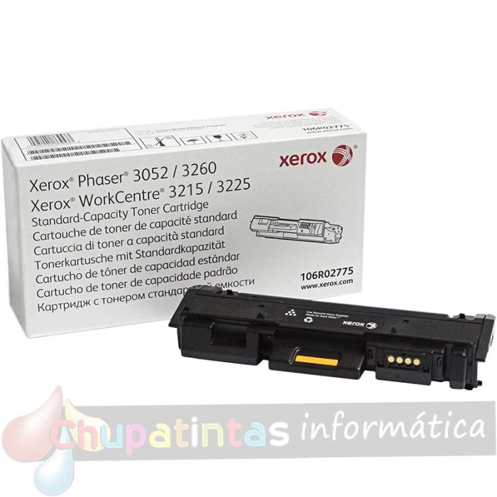 Xerox Phaser 3260/WorkCentre 3225 Negro Cartucho de Toner Original - 106R02775