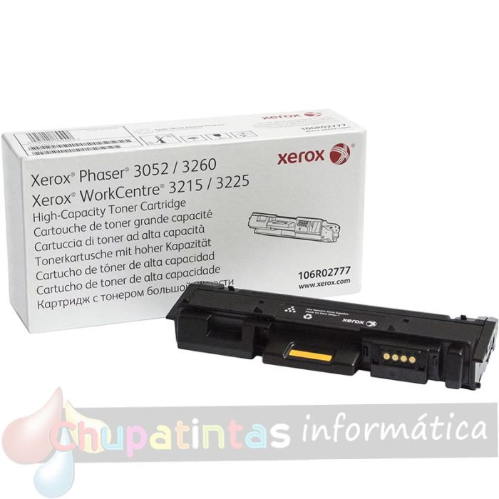 Xerox Phaser 3260/WorkCentre 3225 Negro Cartucho de Toner Original - 106R02777