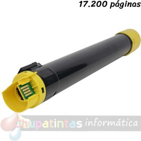 Xerox Phaser 7800 Amarillo Cartucho de Toner Genérico - Reemplaza 106R01568//106R0156