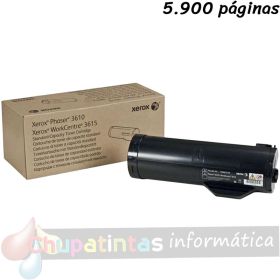 Xerox Phaser 3610/WorkCentre 3615 Negro Cartucho de Toner Original - 106R02720