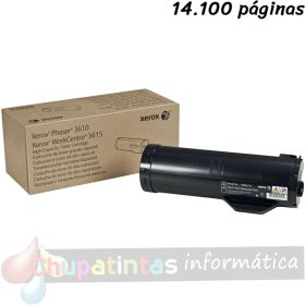 Xerox Phaser 3610/WorkCentre 3615 Negro Cartucho de Toner Original - 106R02722