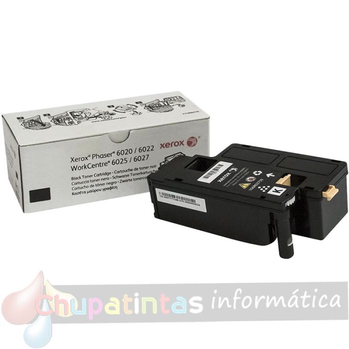 Xerox Phaser 6020/6022 Negro Cartucho de Toner Original - 106R02759