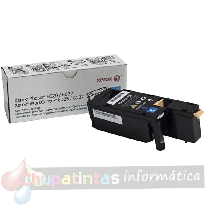 Xerox Phaser 6020/6022 Cian Cartucho de Toner Original - 106R02756