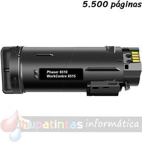Xerox Phaser 6510/WorkCentre 6515 Negro Cartucho de Tóner Genérico - Reemplaza 106R03480/106R03476