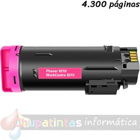 Xerox Phaser 6510/WorkCentre 6515 Magenta Cartucho de Tóner Genérico - Reemplaza 106R03691/106R03478/106R03474