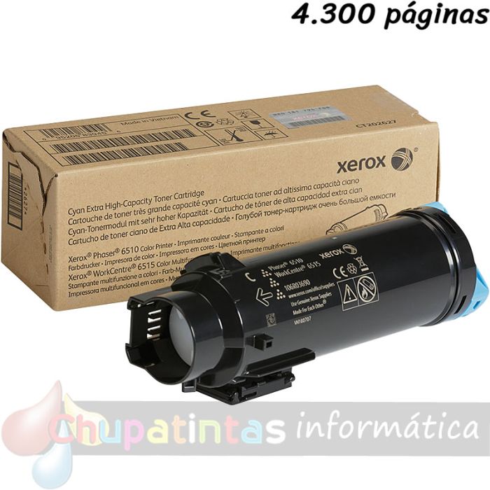 Xerox Phaser 6510/WorkCentre 6515 Cian Cartucho de Toner Original - 106R03690