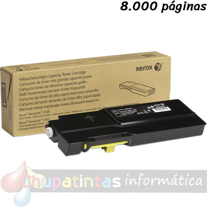 Xerox VersaLink C400/C405 Amarillo Cartucho de Toner Original - 106R03529