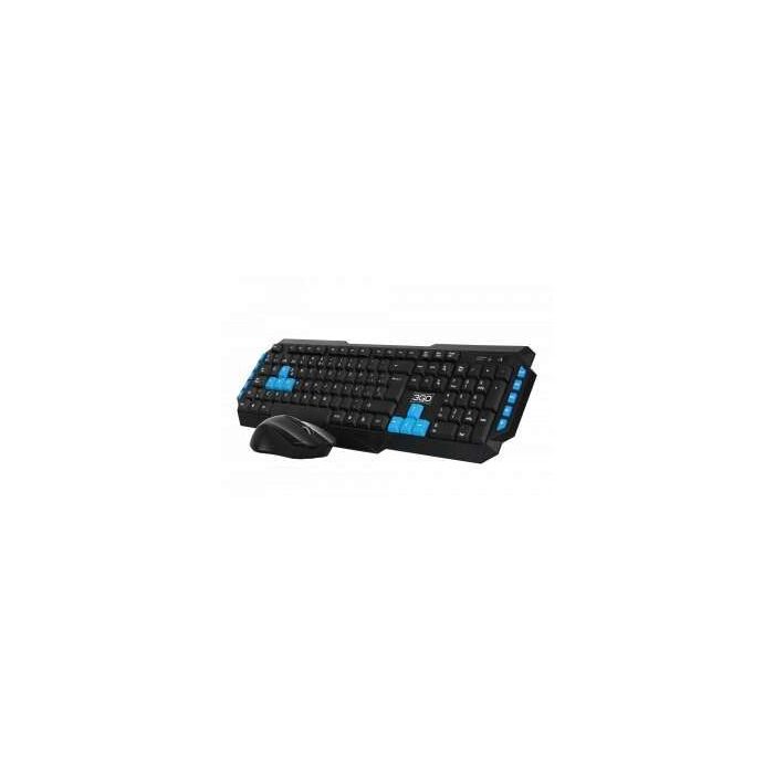 3Go Drile H2 Pack USB Teclado Multimedia + Raton 1000dpi 5 Botones + Auriculares con Microfono - Uso Ambidiestro - Color Negro