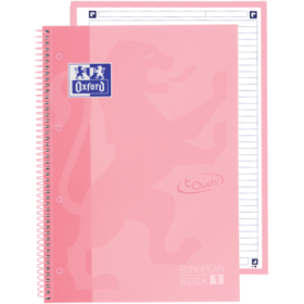 Oxford School Touch Europeanbook 1 A4+ Tapa Extradura - 80 Hojas - Tapa con Diseño Flamingo Pastel