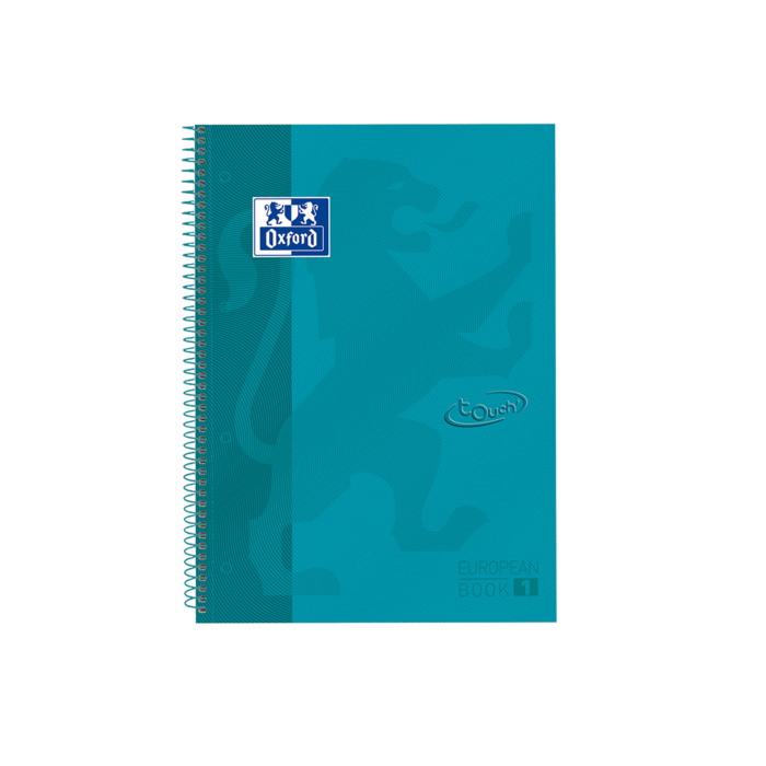 Oxford School Touch Europeanbook 1 A4+ Tapa Extradura - Cuaderno de Tamaño A4+ - Tapa Resistente de Extradura - Cuadricula de 5x5 - 80 Hojas