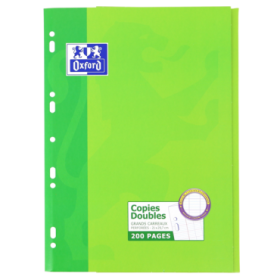 Oxford Seyes Recambio A4 200 Hojas - Cuadricula Seyes - con Margen - Papel de Alta Calidad