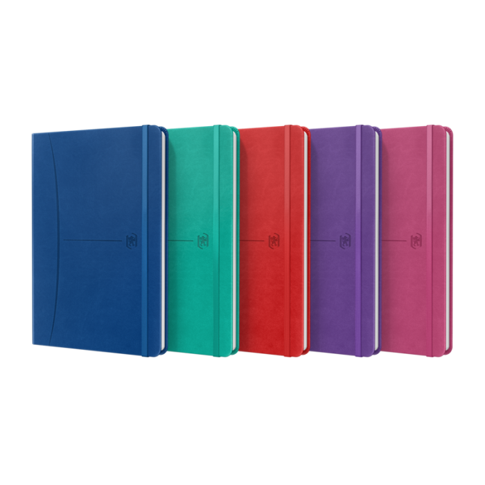 Oxford Signature Cuaderno Cosido Tapa Extradura A5 - 1 Linea - 80 Hojas - Colores Surtidos