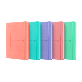 Oxford Signature Cuaderno Cosido Tapa Extradura A5 - 80 Hojas - Tapa Resistente - 1 Linea - Colores Surtidos