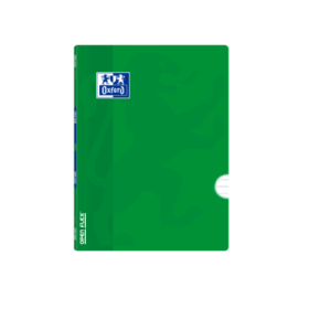 Oxford School Classic Openflex A5+ Libreta Grapada - Tapa de Plastico Resistente - 1 Linea con Margen - 48 Hojas - Color Verde