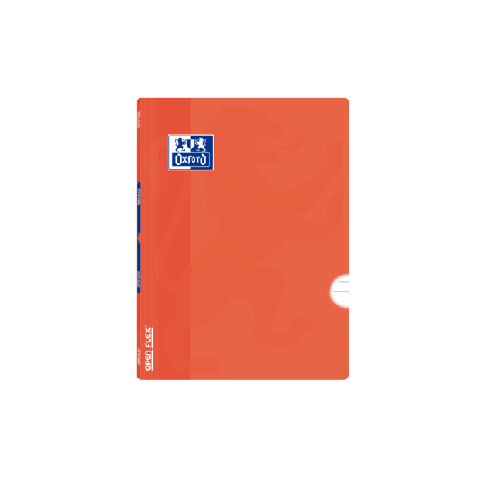 Oxford School Classic Openflex A5+ Libreta Grapada - Tapa de Plastico Resistente - 48 Hojas con 1 Linea y Margen - Color Naranja