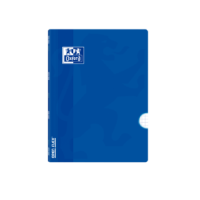 Oxford School Classic Openflex A5+ Libreta Grapada - Tapa de Plastico Resistente - 48 Hojas con Margen - Cuadricula 4x4 - Color Azul