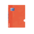 Oxford School Classic Openflex A5+ Libreta Grapada - Tapa de Plastico Resistente - 48 Hojas con Margen - Cuadricula 4x4 - Color Naranja