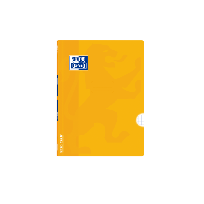 Oxford School Classic Openflex A5+ Libreta Grapada - Tapa de Plastico Resistente - 48 Hojas con Margen 4x4 - Ideal para Estudiantes - Color Lima