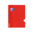 Oxford School Classic Openflex A5+ Libreta Grapada - Tapa de Plastico Resistente - Pauta 3.5 con Margen - 48 Hojas de Alta Calidad - Color Rojo