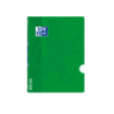 Oxford School Classic Openflex A5+ Libreta Grapada - Tapa de Plastico Resistente - Pauta 3.5 con Margen - 48 Hojas de Papel de Calidad - Color Verde