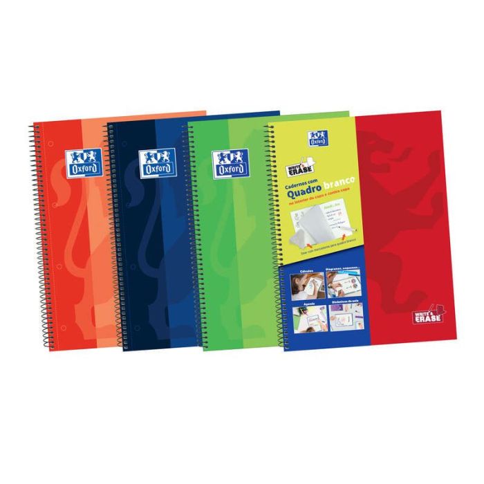 Oxford School Classic Write-Erase A4+ Europeanbook - Tapa Extradura - 1 Linea 2M - 100 Hojas - Colores Surtidos