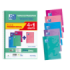 Oxford School Classic Write-Erase Pack 4+1 Fº - Cuaderno Espiral - Tapa Extradura - 4x4 con Margen - 80 Hojas - Colores Surtidos