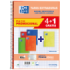 Oxford School Classic Write-Erase Pack 4+1 Fº - Cuaderno Espiral Tapa Extradura - Milimetrado con Margen - 80 Hojas - Colores Surtidos