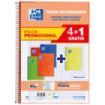 Oxford School Classic Write-Erase Pack 4+1 Fº - Cuaderno Espiral Tapa Extradura - Milimetrado con Margen - 80 Hojas - Colores Surtidos